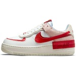 Nike Air Force 1 Shadow Pragunenud Nahast Naiste Tennised Valge Summit-White Gym-Red CI0919-108 44.5