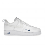 Nike Air Force 1 07 LV8 Helkur-Swoosh - Valge Tume Marinaalsinine Meeste Tennised FB8971-100 45