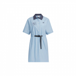Adidas Originals X Yu Nagaba Koost&ouml;&ouml; Kirjak&auml;siJoonistatud Muster Tikitud V&ouml;&ouml;kohaga Polo Kleit Naiste Kleidid Sinine IS0626 XXS
