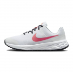 Nike Revolution 6 GS Mugavad Spordijalatsid Libisemiskindlad Vastupidavad Madalad Laste Jooksukingad Laste toss Valge DD1096-101 35.5