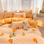 Ins Lihtsa Stiiliga Tekikoti Komplekt Padjap&uuml;&uuml;ridega Lame Voodilina Ilma Tekita Hall Poiste T&uuml;drukute Voodipesukomplekt &Uuml;hekohaline Kahekohaline Voodipesu Twin 3pcs for 1m bed&set