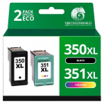 Pakk kassette HP 350XL & 351XL - Must ja v&auml;rviline - &Uuml;hildub mitme mudeliga - 2 kassetti komplektis