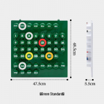 Retro Personality igavene kalender: Loominguline kodu kaunistus ja lauaarvuti fotograafia rekvisiit