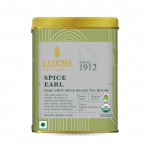 LUXMI Estates V&uuml;rtsikas Earl Grey tee 100g plekk |Lahtised lehed, Earl Grey v&uuml;rtsikas musta tee segu|USDA sertifitseeritud orgaaniline