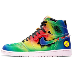 J. Balvin x Air Jordan 1 Retro OG High V&auml;rvid Ja Vibe Unisex Tossud Mitmev&auml;rviline Must Roosa-Vaht DC3481-900 35.5