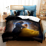 Kaunitar ja koletis Voodipesukomplekt Suur (Queen King) Tekikoti komplekt 3D-tr&uuml;kiga Tekikate Voodipesu Voodipesukomplektid Magamistoa sisustus Child 120x150cm