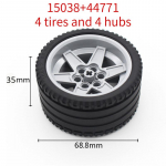 MOC Tehniline Rehvi Ratta Rummu DIY Klotsid Auto Veoauto 44309 70695 15413 Ehitusplokid &Uuml;hilduv Mootorratas V&otilde;idus&otilde;idu M&auml;nguasjad