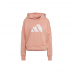 Adidas Essential logoga kapuuts, pikkade varrukatega naiste topid, roosad H24082 XS