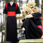 Anime Ninja Cosplay Kost&uuml;&uuml;m Sasori Valu Grupi R&otilde;ivad, Klassikaline Tegelane 2XL must