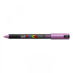 POSCA Marqueur Pointe Calibr&eacute;e Rose M&eacute;tal roosa