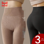 Mao Ren Women's De Velvet Warm Seamless High-Waist Leggings M