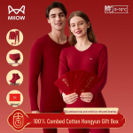 MiiOW Lucky Red Cotton Thermal Underwear & Sock Set L