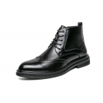 Moetrendid Tipp Vintage Vana K&auml;sit&ouml;&ouml; Meeste Brogue Saapad T&ouml;&ouml;riistadega Veisenahk Pruunid Kingad Soojad Pl&uuml;&uuml;sist T&otilde;mblukuga Pahkluusa Saapad K&otilde;rb 45 must