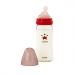 Combi Teteo Rinnaga toitmise mudel, kuumakindel klaasist lutipudel, 240 ml, keskmise vooluga lutiga (2-3 kuud kuni 18 kuud), 4-astmelise vooluhulga reguleerimisega