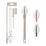 [Autentne] MOTHER-K Lutipudelihari, Beebipudelihari, K&otilde;rge nakkuvusega vahutav k&auml;sn, Pudeliharjade komplekt (1 Pudelihari + 3 Vahetusnibu harja