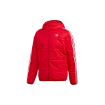 Adidas Originals Trefoil KolmeTriibuga Soe Spordihuppar Puuvillane Jakk Talveversioon Meeste &Uuml;ler&otilde;ivad Karmiinpunane ED5831 S red