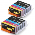 Cartouches d'encre JOTO compatibles PGI-570XL CLI-571XL pour Canon - Pack de 10 - Multi-couleurs