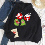 Ghostbusters Prindiga Meeste Spordihoodie Komplekt Unisex Meeste Kampsun Vabaaja Spordir&otilde;ivad Vabaaja Pusa Soe Hoodie Uus S black