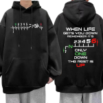 1N23456 Naljakad Mootorratta Varustus Biker S&uuml;damel&ouml;&ouml;k Kapuutsiga Dressipluusid Meeste Naiste R&otilde;ivad &Uuml;ks Suurus Pikkade Varrukatega Kapuutsiga Dressipluusid Streetwear XL black