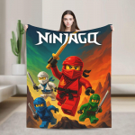 N-Ninjago Tekk Superpehme Tr&uuml;kitud Pl&uuml;&uuml;sist Visketekk Poisi T&uuml;druku V&auml;litingimustes Flanellist Voodikate Voodikate 30x40in