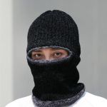 Talvine t&ouml;&ouml; m&uuml;ts, mask, kootud m&uuml;ts ja kaelus soojendaja komplekt black