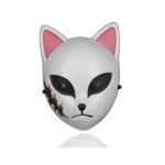 Anime Demon Slayer Rebane Mask Tanjiro Hotaru Makomo Sabito Maskeraad Halloweeni Peo Kost&uuml;&uuml;m Kohandatud Rekvisiit Cosplay Aksessuaar Mask