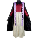 Demon Slayeri anime tegelase Cosplay kost&uuml;&uuml;m, Anime m&auml;ngupeo tegevuse riietus XL must/punane
