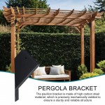 Pergola &Uuml;hendusnurk 45 Kraadi Pergola Kandurid Nurktoetusklamber Tugev Riiuliklambri Komplekt Kruvidega &Uuml;hendusnurk CHINA