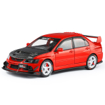 1/24 Mitsubishi Lancer Evolution 9 Sulamist Sportauto Mudel Metallist Muudetud Rajav&otilde;istlusautod Auto Mudel Heli Valgus Laste Kingitused punane