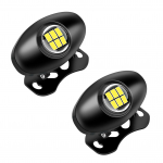 HAMILO numbrim&auml;rgituli tagatuli, k&otilde;rge heledus, lihtne paigaldus, u.. -24V, Komplekt 2 tk must