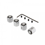 for Skoda Car Air Valve Stem Caps Octavia A7 Superb 2 Fabia Rapid Yeti Kodiaq Kamiq Auto Tyre Valve Caps Exterior Accessories B