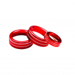 Car styling For Mercedes Benz A B C E Class GLK GLA CLA GLE ML GL AMG Air Conditioning volume knob decoration cover sticker punane