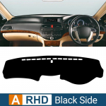 For Honda Accord 8th 2008-2012 Car Dashboard Mat Sun Shade trument Desk Non-slip Dash Cover Accessories 2011 2010 2009 Polyester-Black RHD