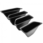 for RIVIAN R1T R1S Car Side Door Handle Storage Box Tray ABS Organizers Accessories Black 4PCS must