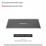 Betterhumz for BMW E90 E92 E93 Car Interior Dashboard trument Panel Anti-dust Pad Trim Made of Alcantara Tuning Accessories Carbon Fiber Leather