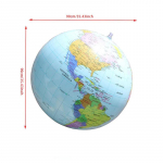 90cm Suur T&auml;ispuhutav Gloobus 3D Ingliskeelne Kaardipall Laste Geograafia Valgustus &Otilde;ppeabi Klassiruum ja Lapsevanema-Lapse Interaktiivne Rekvisiit