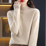 Naiste kampsun 100% meriinovillane MODERN UUS SAGA Talvine kootud pullover S&uuml;giskampsun Naiste kootud topid pikkade varrukatega XL kollane