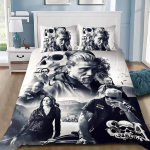 Sons Of Anarchy R-Retro Voodipesu Komplekt T&auml;iskasvanu Poiss T&uuml;druk Magamistoa Kaunistus Laste Kingitus &Uuml;he Kahekohaline Queen King Suurus EU Single(135*200cm)3pcs