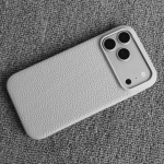 Luksuslik ehtsa lehmanaha &uuml;mbris iPhone 17 Pro Max 16 15 14 13 12 jaoks Looduslik lehmanahk Lit&scaron;i nahk P&otilde;rutuskindel telefoni kate Fundas Genuine Leather&iPhone17 Pro black