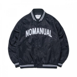 Nomanual Arch Logo Varsity Jacket  Black L