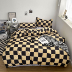 Moodne Pehme Suure Triibuga Voodipesu Komplekt P&otilde;hjamaade Harjatud Voodilina Tekikott Padjap&uuml;&uuml;rid Mugav Voodipesu K&otilde;ikideks Hooaegadeks EU Single(135*200cm)3pcs