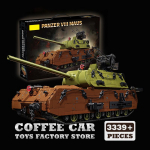 UUS Saksamaa Panzer VIII Maus ehitusklotsid WW2 Armee raske tank MOC klotsid 3D mudel t&auml;iskasvanutele poistele lastele kingitused s&otilde;jaline kollektsioonm&auml;nguasjad