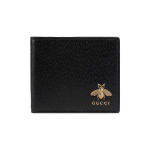 Gucci metallmesilasega kaunistatud kuumstantsitud logo kahekordseks volditav nahast rahakott Meeste rahakott Must 523664-DJ20T-1000 Basic Set (Bag+Dust Bag)