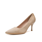 2025 Kevad S&uuml;gis Uued Naiste Stilettokannad, Suede Terava Otsaga Nude Kingad, Mugavad Mitmek&uuml;lgsed Elegantse Kingad XCY-RM-357 33 brown