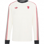 Adidas Manchester United Jalgpall Vabaaja Retro Pikkade Varrukatega T-s&auml;rk Meeste pealisr&otilde;ivad JZ2235 M