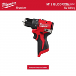 Milwaukee M12 BLDDRC 12V harjadeta kompaktne puur-kruvikeeraja CN pistikuga (adapter kaasas)