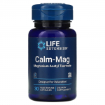 Life Extension, Calm-Mag, Magneesiumatset&uuml;&uuml;ltarinaat, 30 k&ouml;&ouml;giviljakapslit