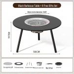 Kokkupandav v&auml;ligrill s&ouml;ega ja teelaud