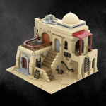 Moc k&otilde;rbemaja k&uuml;la T&auml;hefilm Tatooine Mos Eisley Cantina &Uuml;hilduv 75290 ehitusklotsid tellised s&otilde;jav&auml;ebaasi m&auml;nguasi kingitus