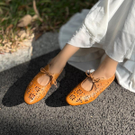 Johnature Ehtne Nahk L&auml;bil&otilde;ikega Madala Kontsaga Kingad Retro Paelkinnitusega Hingavad Mitmek&uuml;lgsed Naiste Kingad 40 kohv